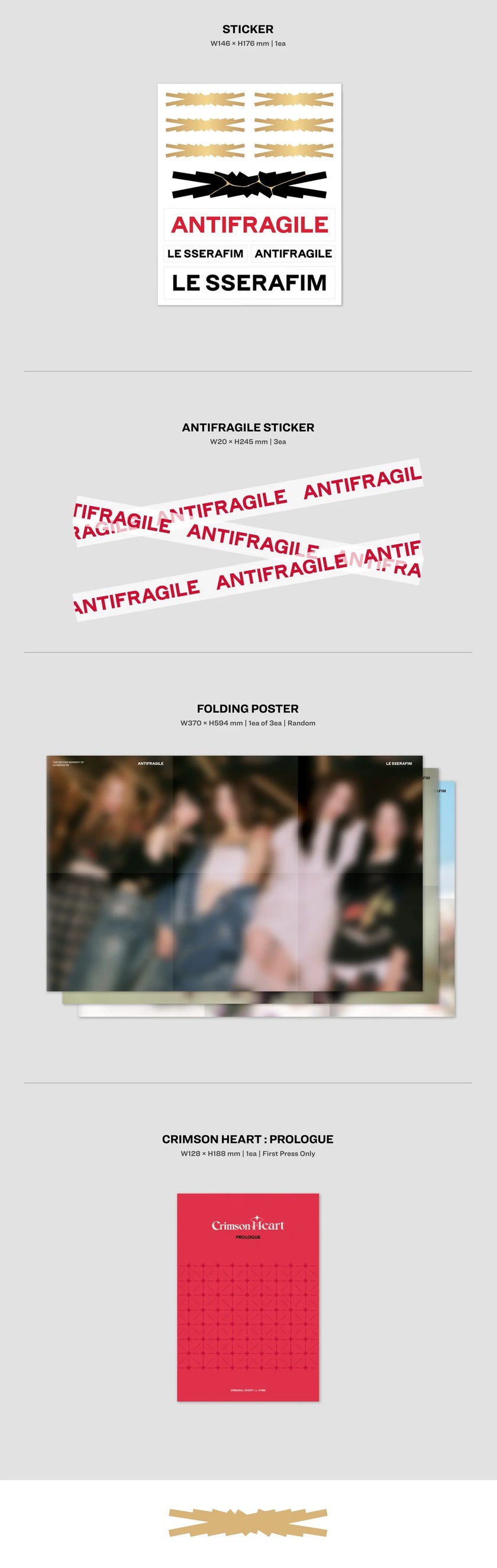 LE SSERAFIM - ANTIFRAGILE - 2nd Mini Album