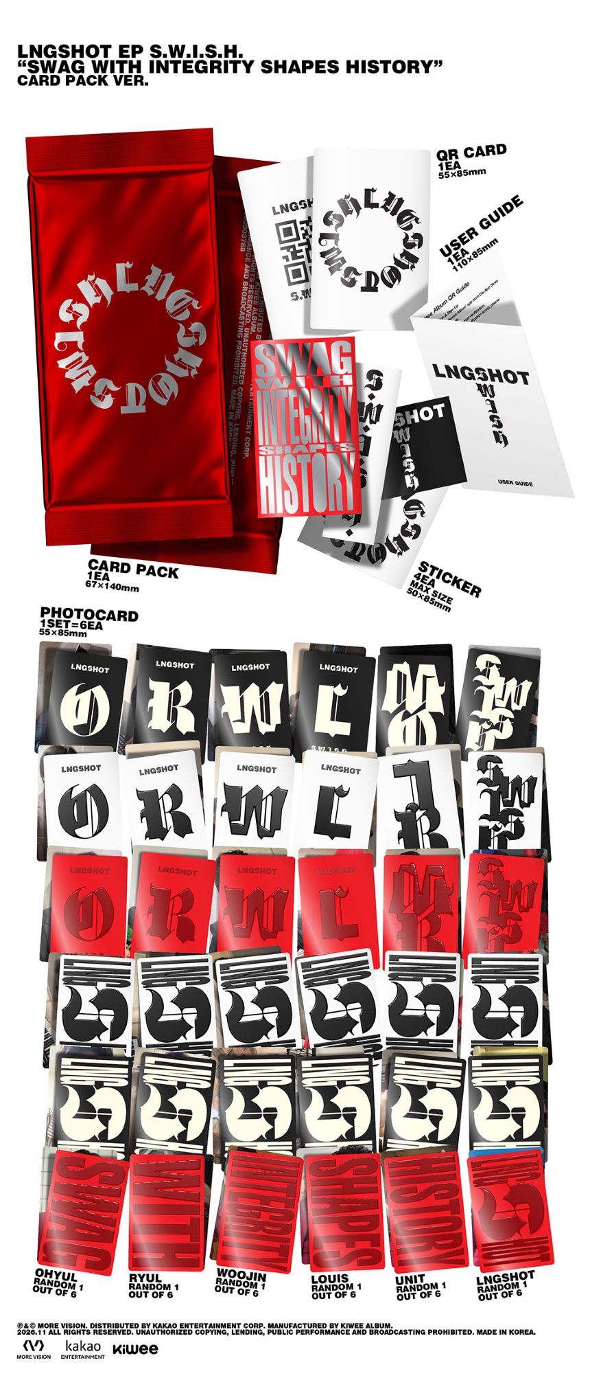 (LNGSHOT - S.W.I.S.H. - EP (Card Pack Ver.)