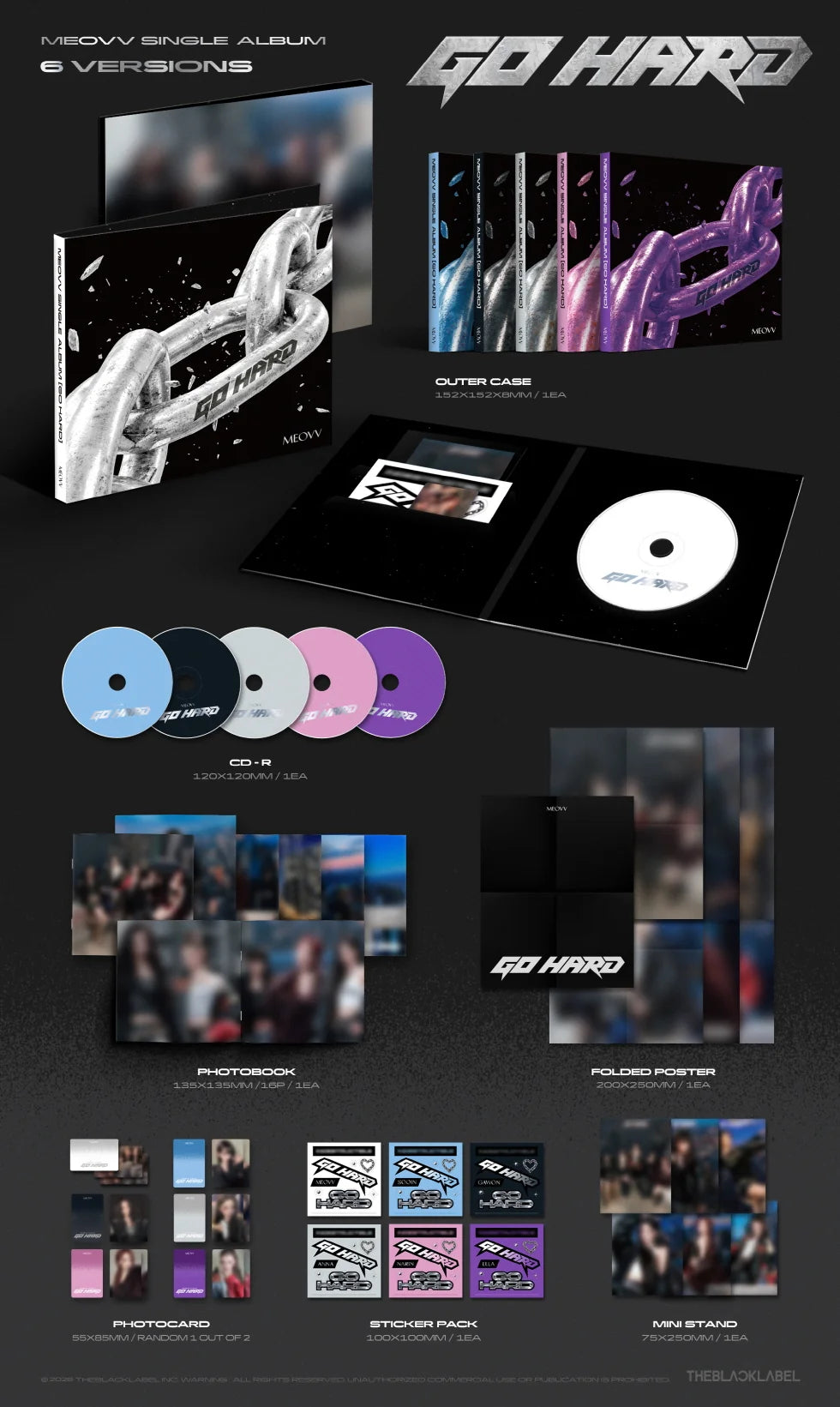 MEOVV - GO HARD - Single Album (Standard Ver.) Lucky Draw Event