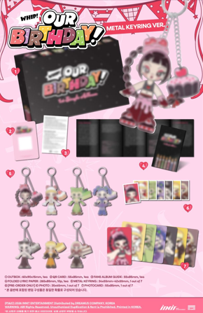 OURBIRTHDAY - Our Birthday - 1st Single Album (metall keyring ver.)