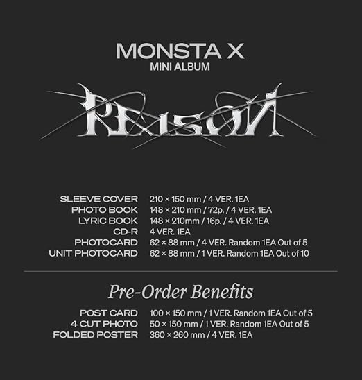 MONSTA X - REASON - 12th Mini Album