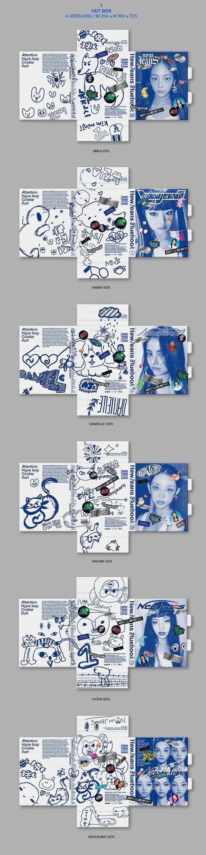 NewJeans - New Jeans - 1st EP Album (Bluebook Ver.)
