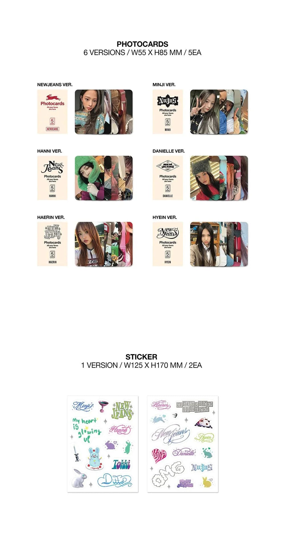 NewJeans - OMG - 1st Single Album (Message Card Ver.)