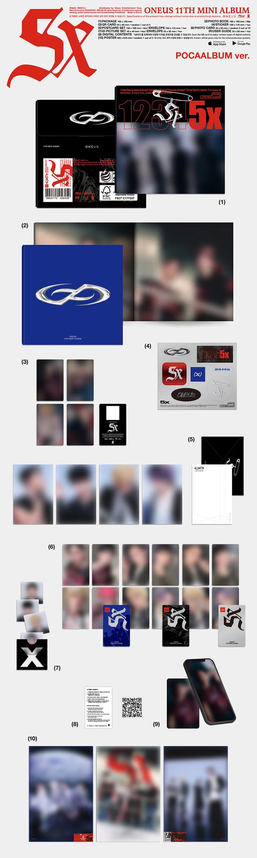 ONEUS - 5x - 11th mini Album