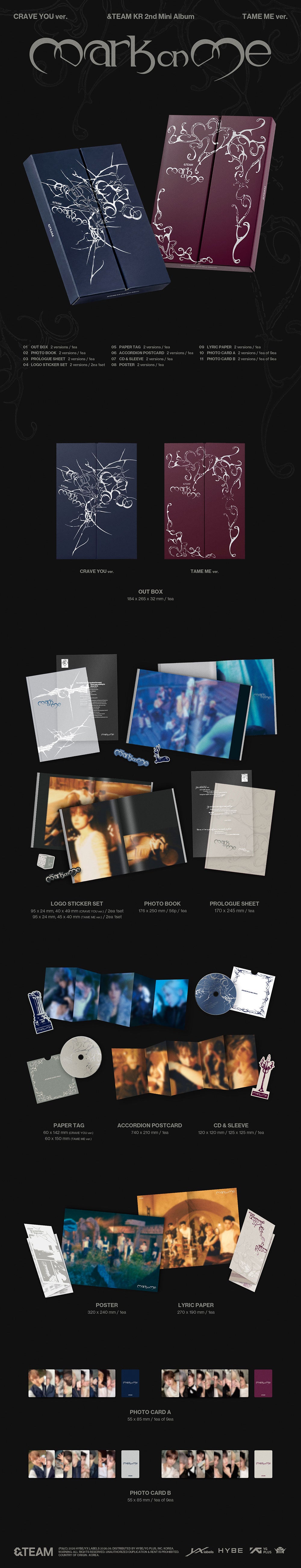 &TEAM - Mark on Me - KR 2nd Mini Album