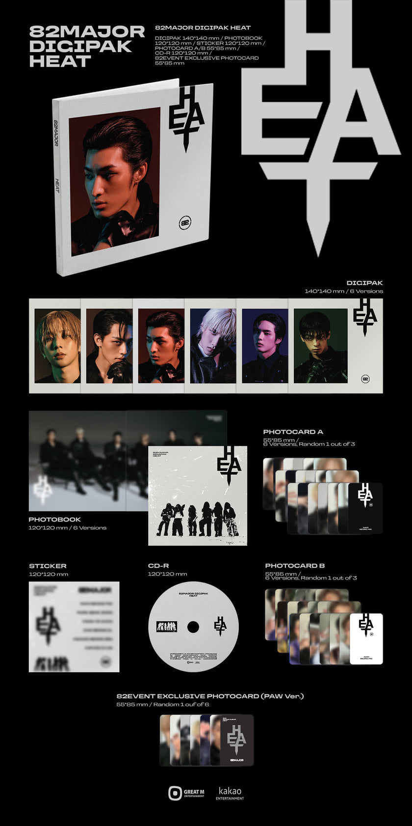 82MAJOR - HEAT (Digipak) - 82EVENT Exclusive