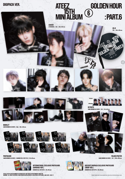 ATEEZ - GOLDEN HOUR : Part.6 (DIGIPACK VER.) - 82EVENT Exclusive