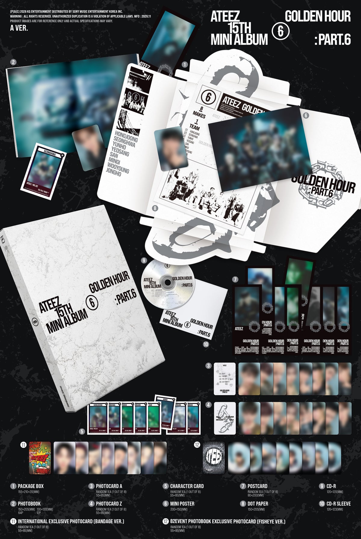  ATEEZ - GOLDEN HOUR : Part.6 - 82EVENT Exclusive