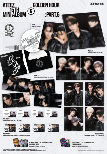 ATEEZ - GOLDEN HOUR : Part.6 (DIGIPACK UNIT VER.) - Unit Digipack Exclusive