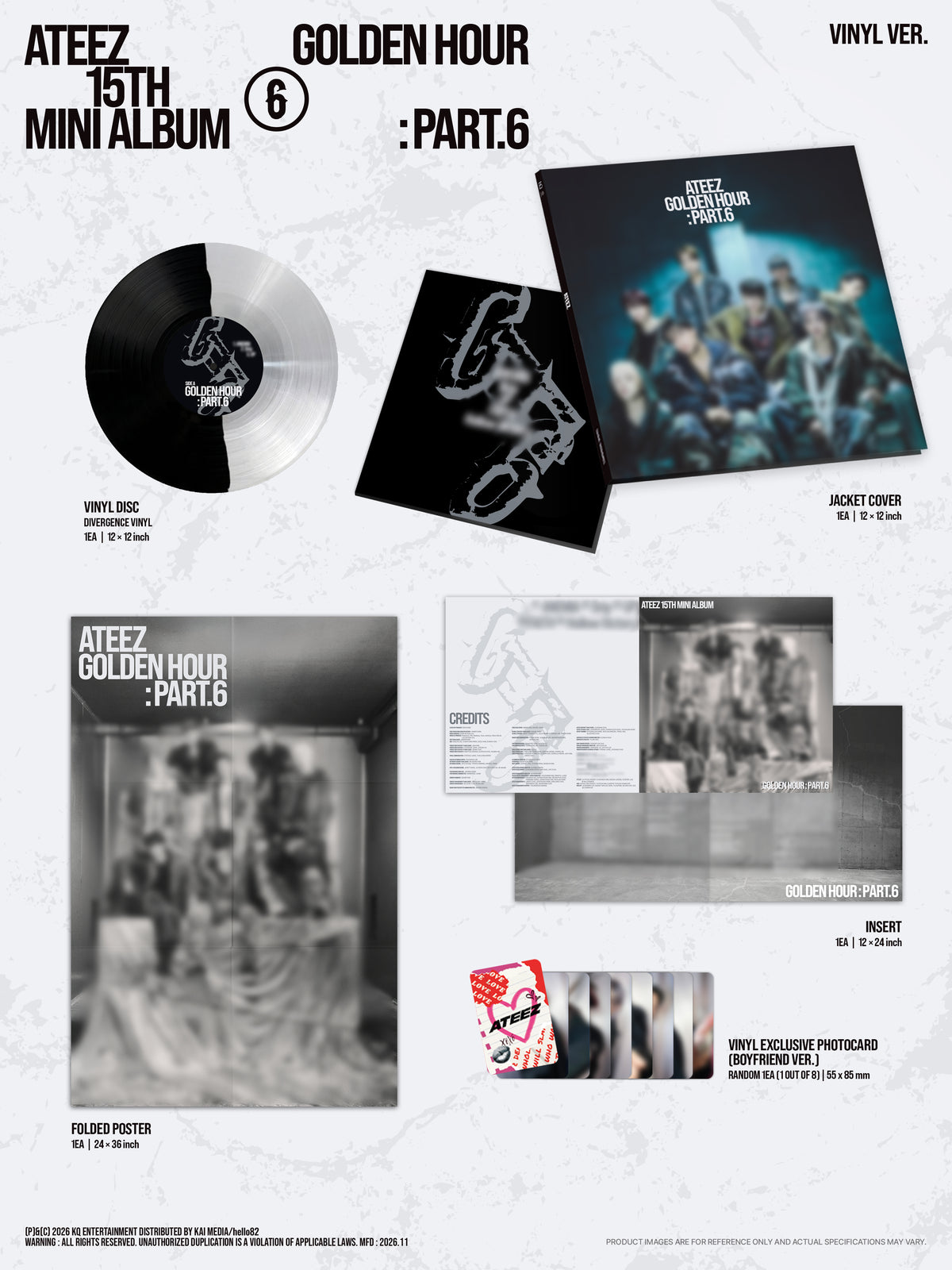 ATEEZ - GOLDEN HOUR : Part.6 (DIGIPACK VER.) - 82EVENT Exclusive