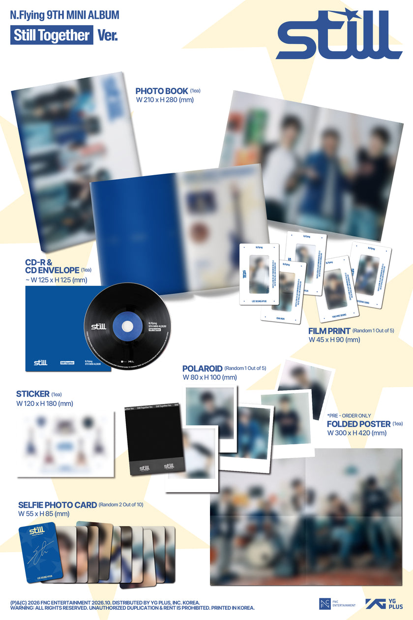 (Signed) N.Flying - Still - 9th mini album + POB (hello82 exclusive photobook ver.)