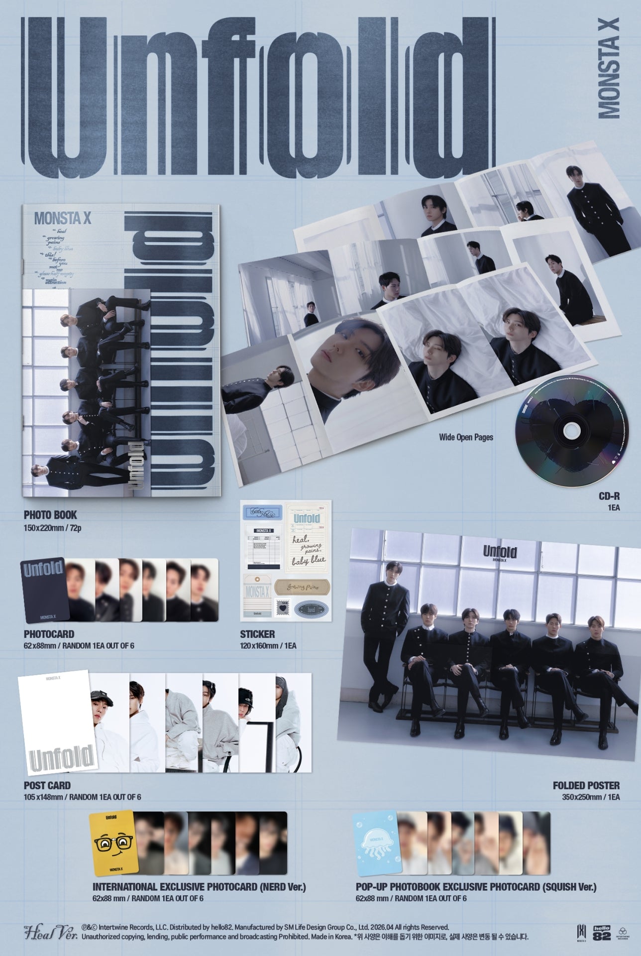 MONSTA X - Unfold - POP-UP Exclusive
