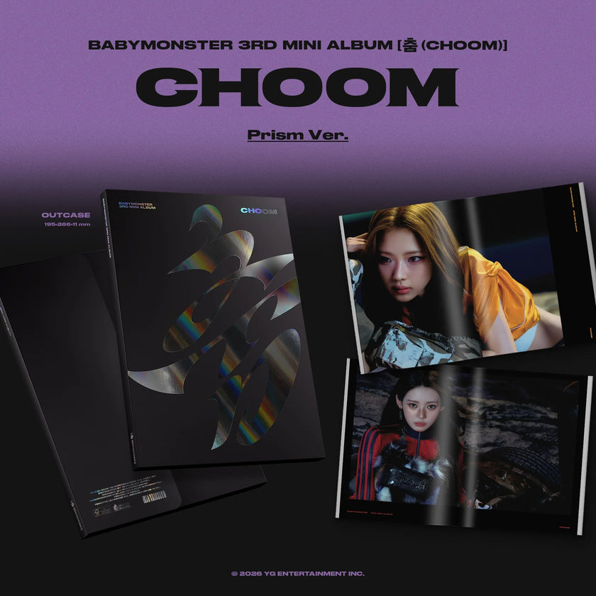 GROUP VIDEO CALL EVENT) BABYMONSTER 3rd MINI ALBUM [춤 (CHOOM)] (Crimson / Metallic / Prism Ver.)