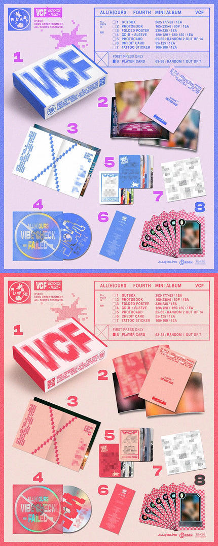 (SIGNED) ALL(H)OURS - VCF - 4th Mini Album