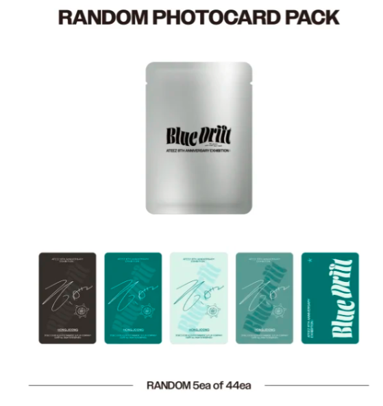 (PRE-ORDER) ATEEZ- 8th Anniversary Exhibition: Blue Drift Official MD - Random Photocard Pack