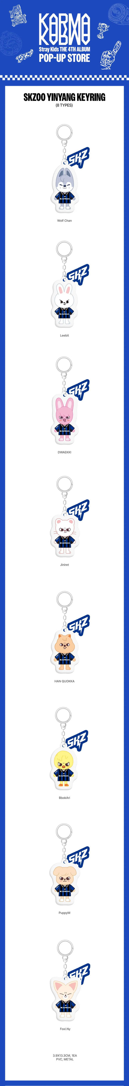 Stray Kids - KARMA Pop-Up Store - YinYang Keyring