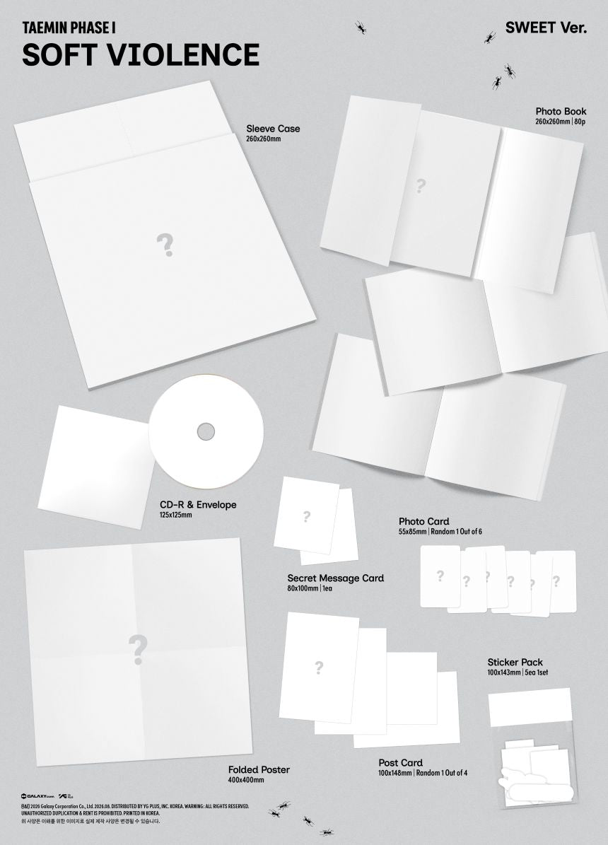 TAEMIN (Shinee) - PHASE I : Soft Violence + POB (PHOTO BOOK Ver.)