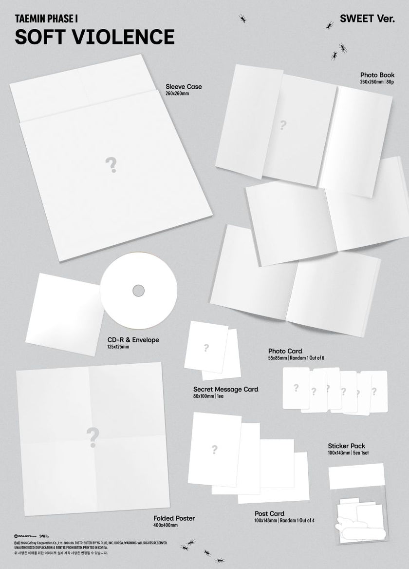 TAEMIN (Shinee) - PHASE I : Soft Violence + POB (PHOTO BOOK Ver.)