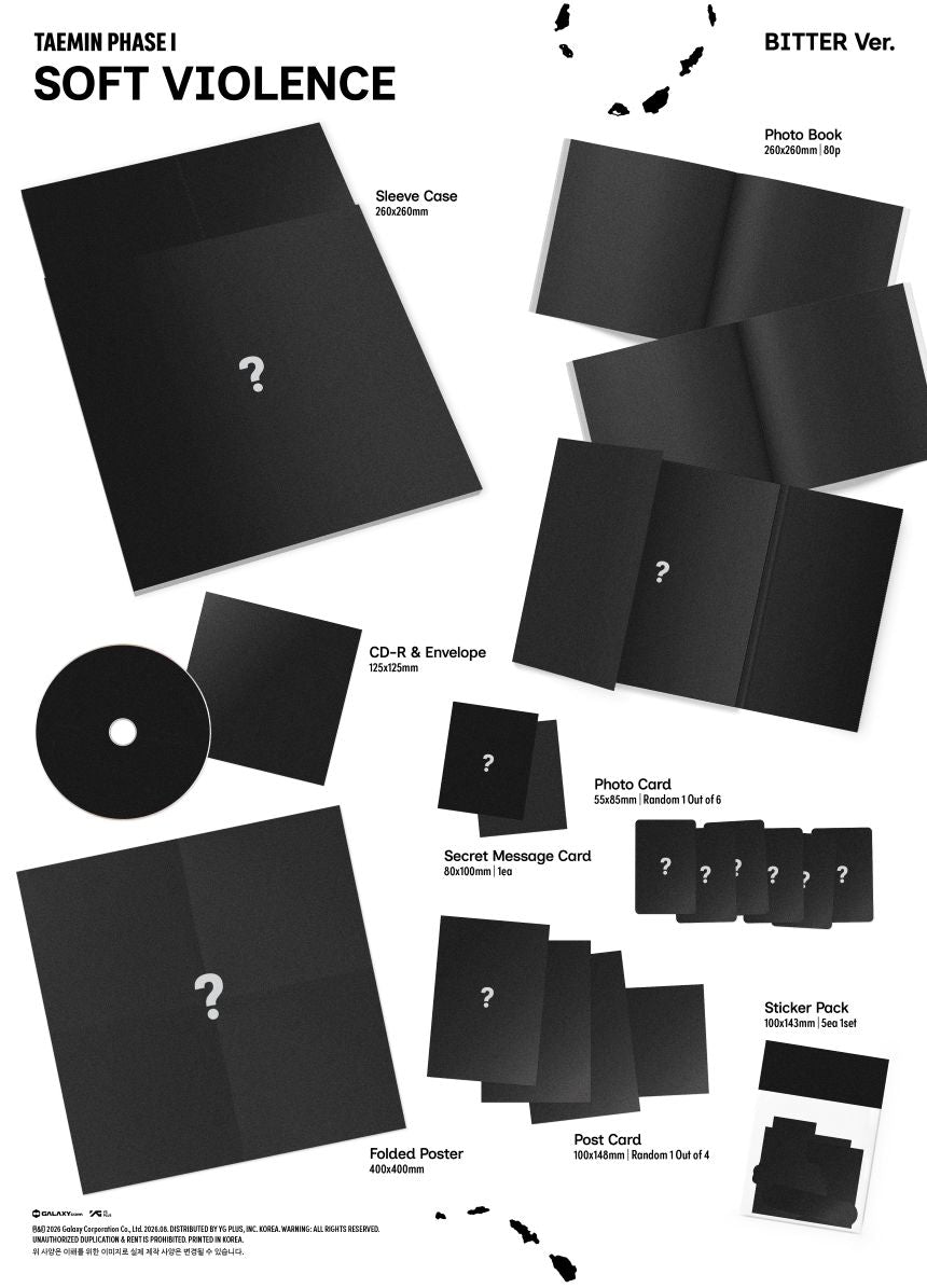 TAEMIN (Shinee) - PHASE I : Soft Violence + POB (PHOTO BOOK Ver.)