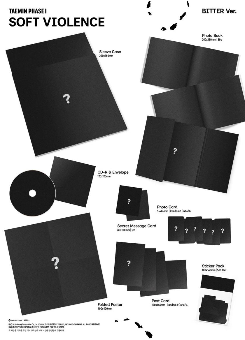 TAEMIN (Shinee) - PHASE I : Soft Violence + POB (PHOTO BOOK Ver.)
