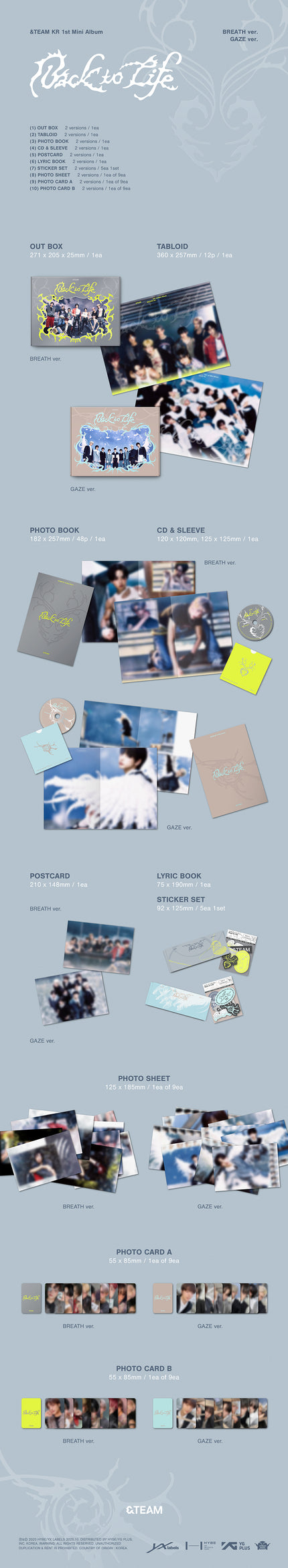 &TEAM - Back to Life - 1st Mini Album (Photobook Ver.)