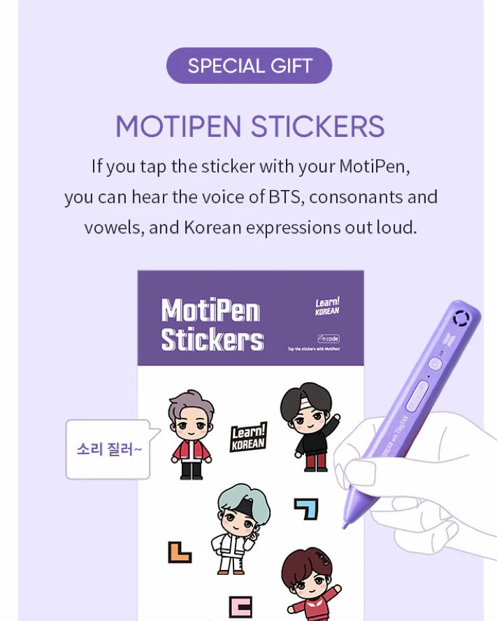 Talk! With BTS - for Intermediate Learners + Free Study Notebook Global edition (without Motipen)