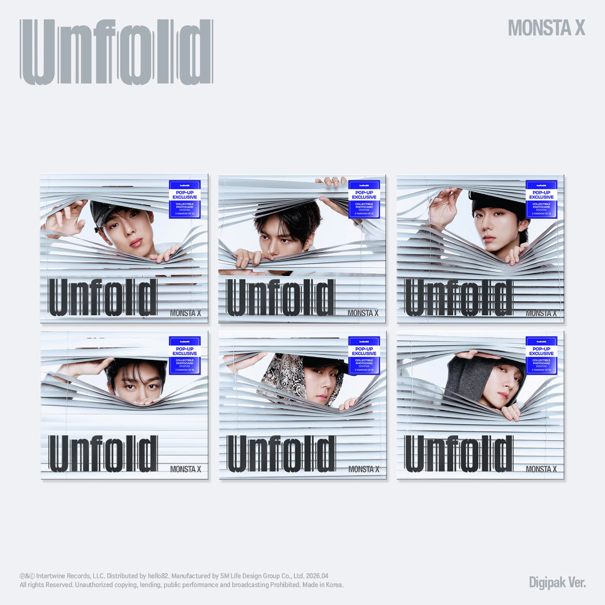 MONSTA X - Unfold - POP-UP Exclusive (Digipack Ver.)