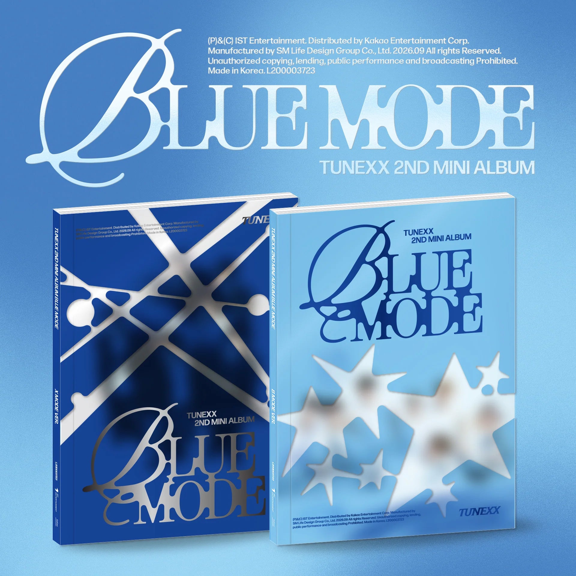 (SIGNED) TUNEXX - BLUE MODE - 2nd Mini Album