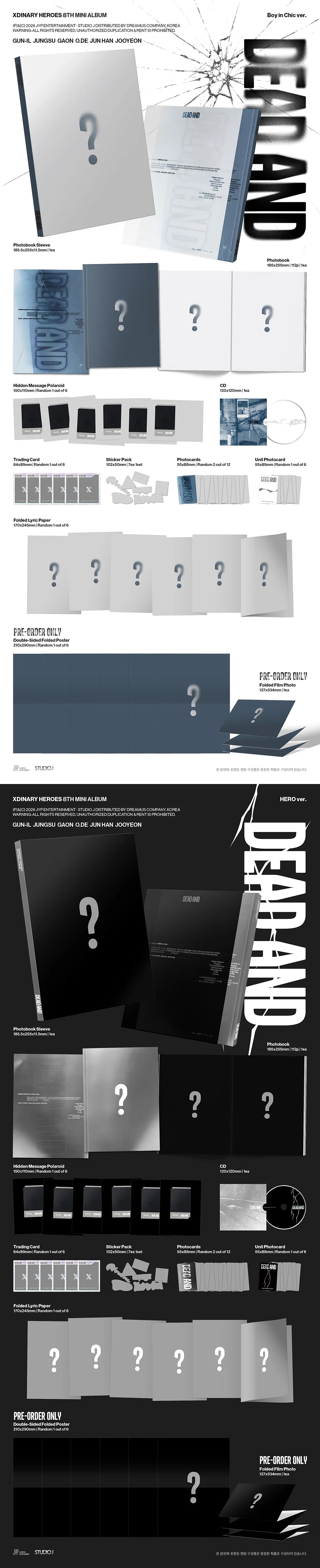 Xdinary Heroes - DEAD AND - 8th Mini Album (Photobook Ver.)
