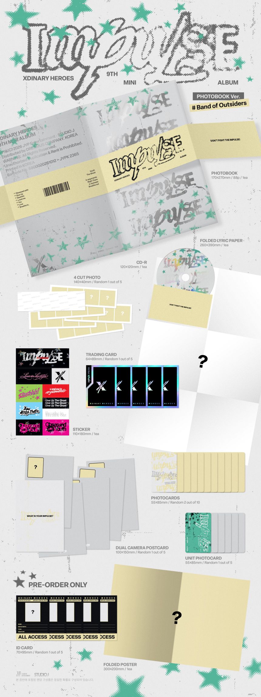 XDINARY HEROES - Impulse - 9th mini album (Standard Version)