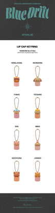 (PRE-ORDER) ATEEZ- 8th Anniversary Exhibition: Blue Drift Official MD - Lip Cap Keyring
