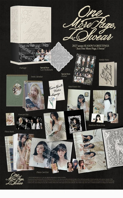 (PRE-ORDER) AESPA - 2027 SEASON'S GREETINGS [One More Page, I Swear]
