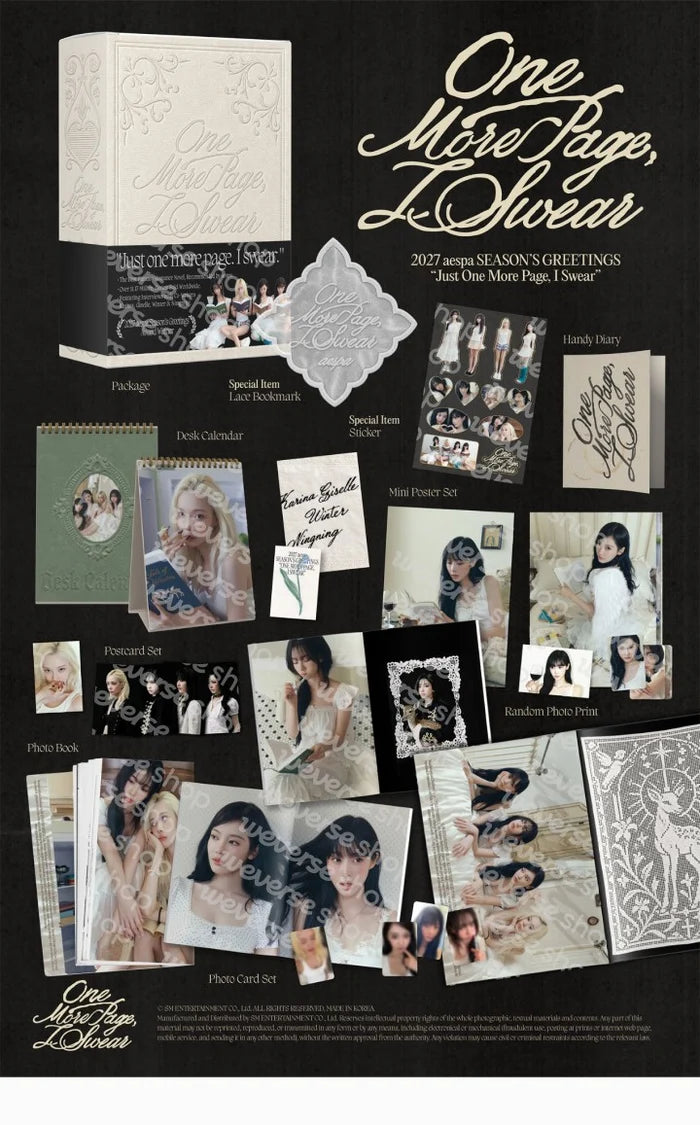 (PRE-ORDER) AESPA - 2027 SEASON'S GREETINGS [One More Page, I Swear]