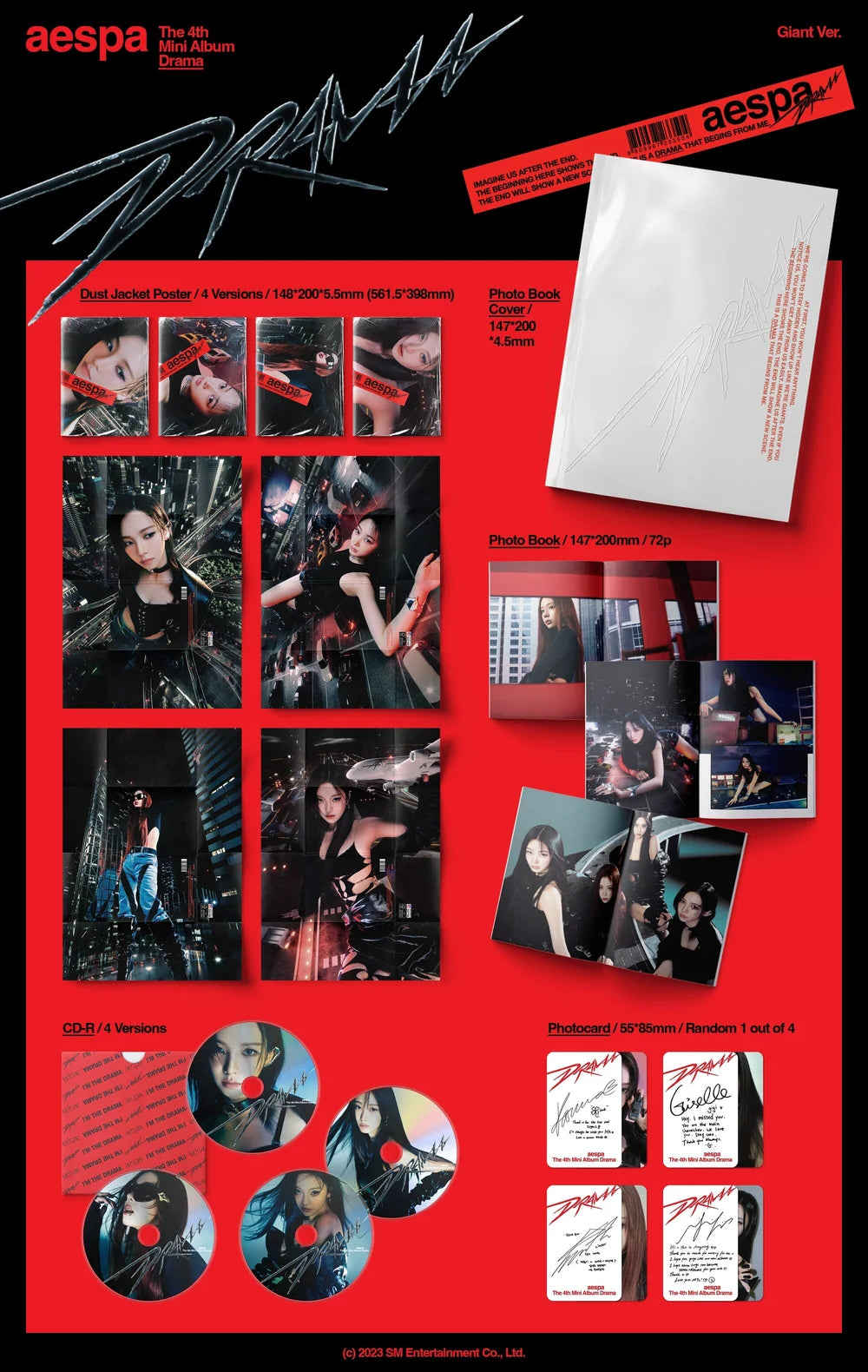 aespa - DRAMA - 4th Mini Album (Giant Ver.)