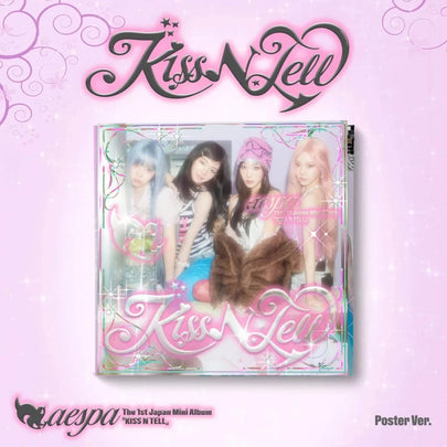 AESPA - Kiss N Tell - THE 1ST JAPAN MINI ALBUM (Poster ver.)