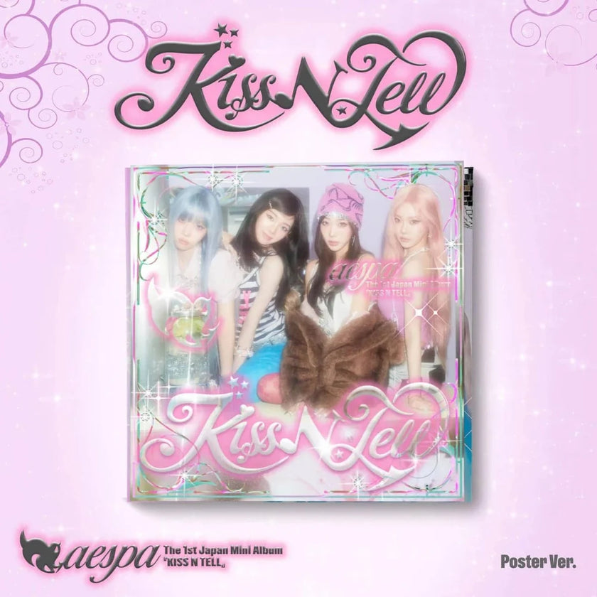 AESPA - Kiss N Tell - THE 1ST JAPAN MINI ALBUM (Poster ver.)
