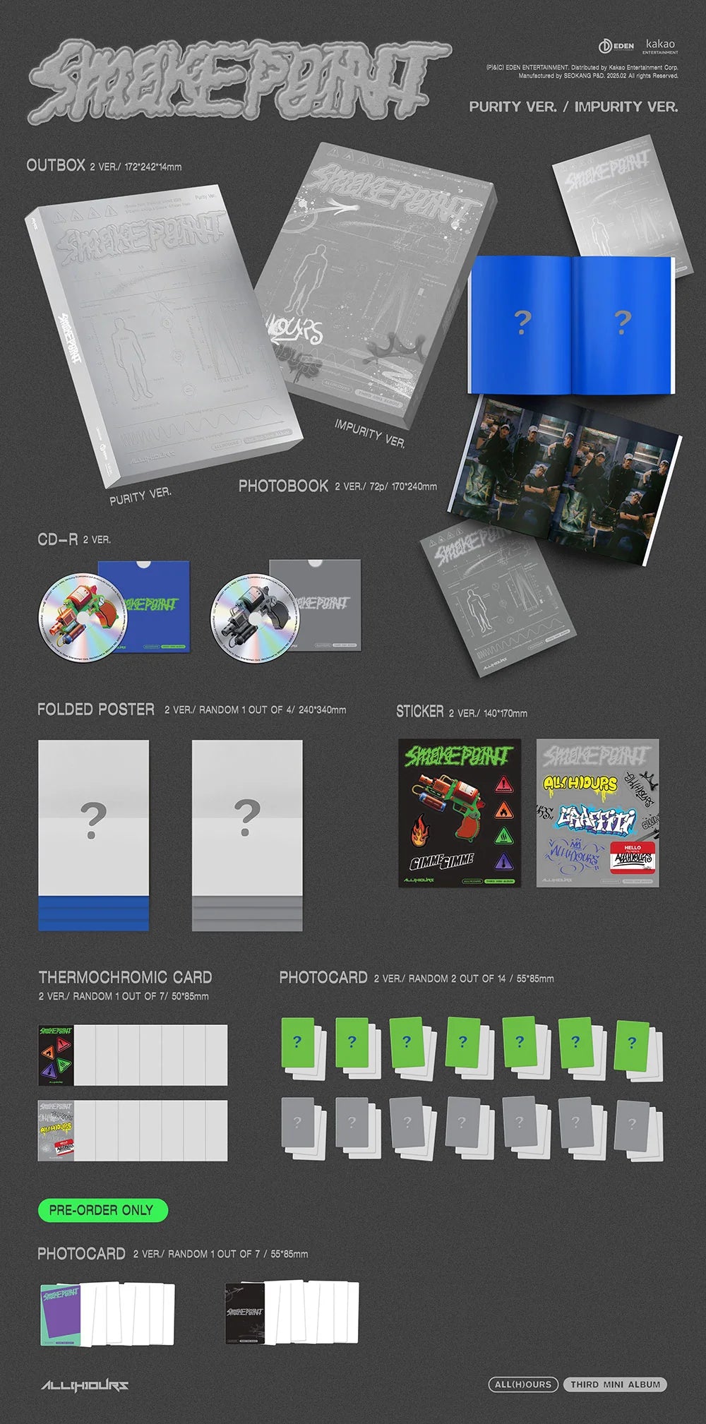 ALL(H)OURS - SMOKE POINT - 3rd Mini Album