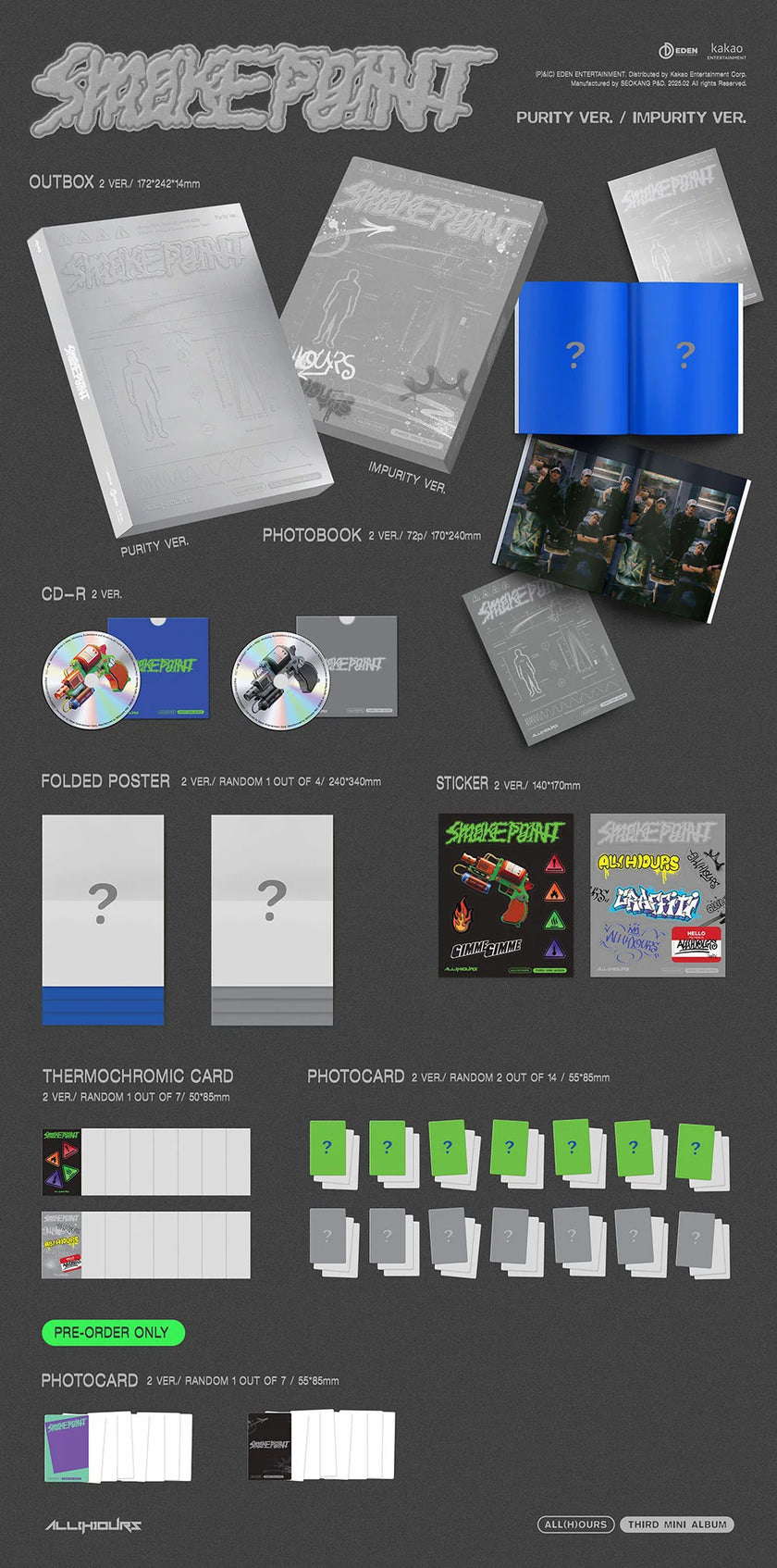 ALL(H)OURS - SMOKE POINT - 3rd Mini Album