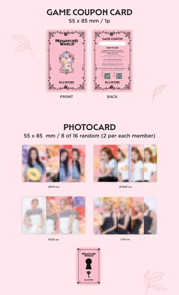 BLACKPINK THE GAME COUPON CARD COLLECTION [BLACKPINK's MINIATURE WORLD]