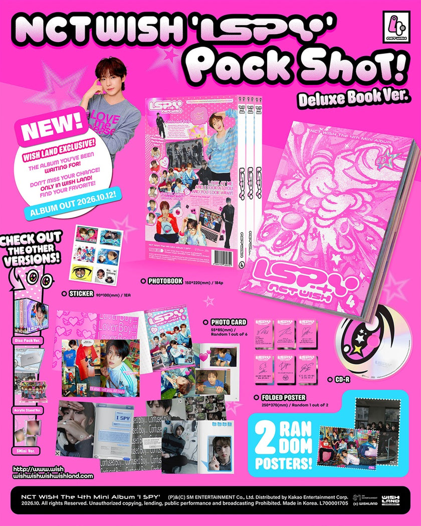 NCT WISH - I Spy - 4th mini Album (Deluxe Book Ver.)