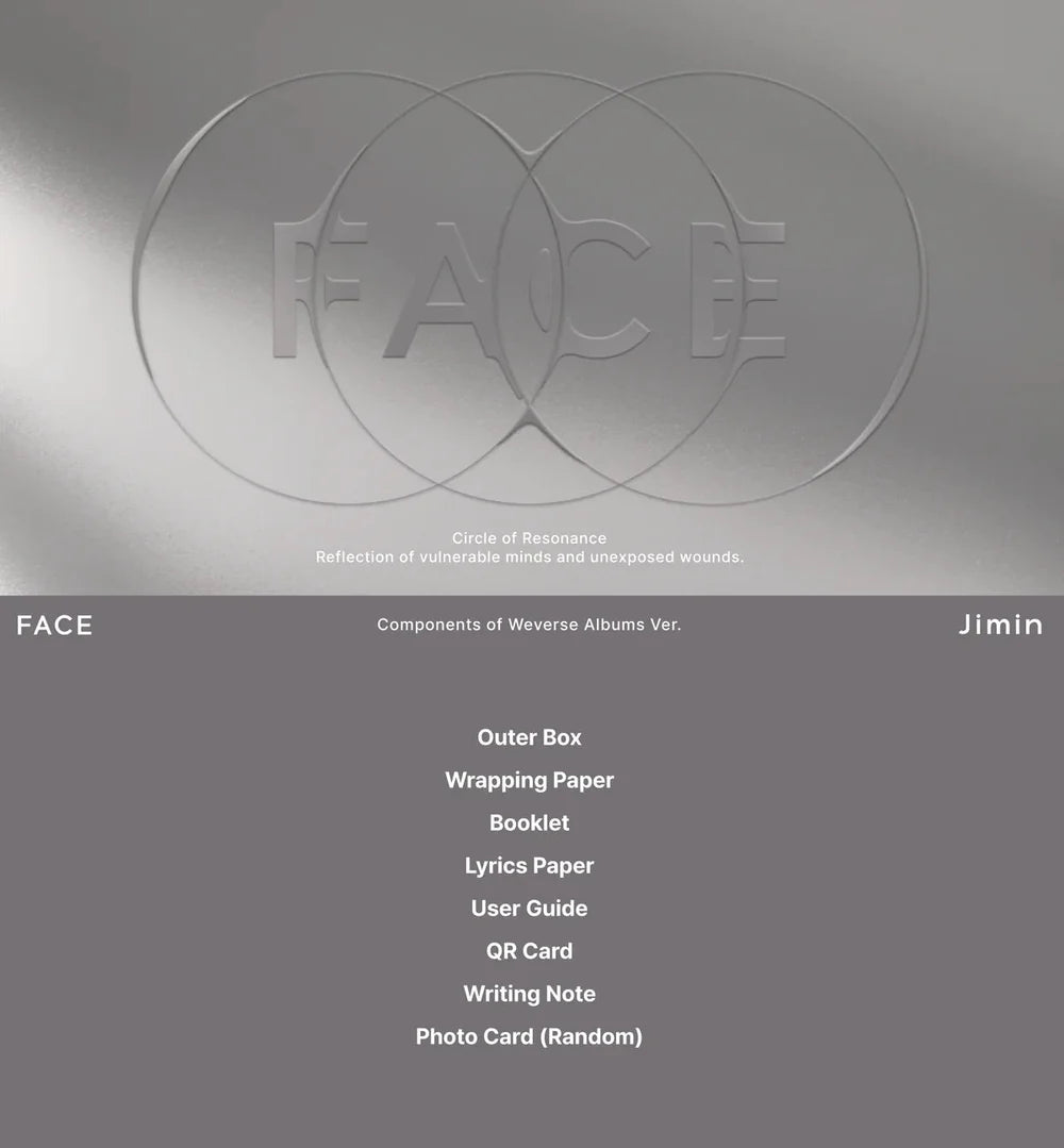 Jimin (BTS) - FACE - 1st Solo Album - Weverse Album