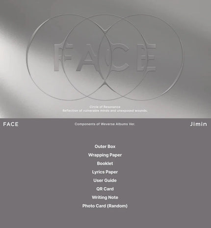Jimin (BTS) - FACE - 1st Solo Album - Weverse Album