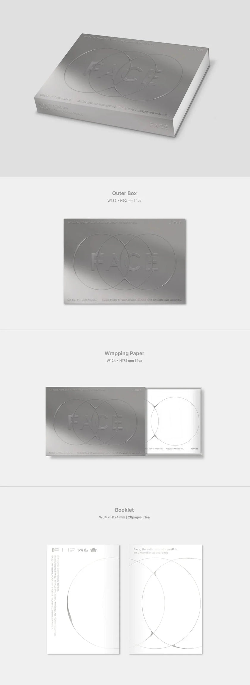 Jimin (BTS) - FACE - 1st Solo Album - Weverse Album