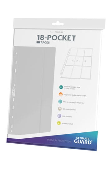 Ultimate Guard 18-Pocket Pages Side-Loading (10) - White (Einlegeblätter)