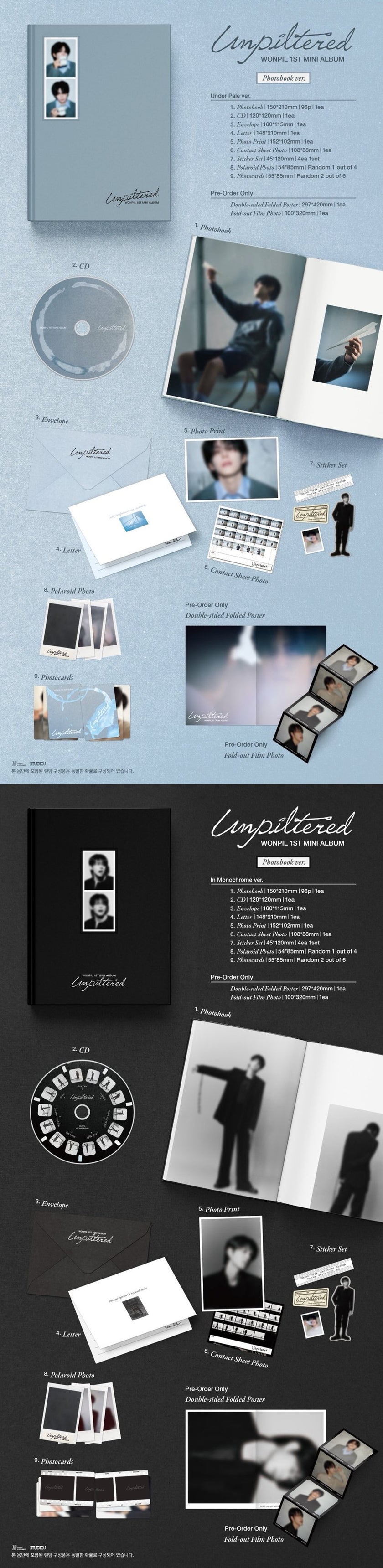 WONPIL (DAY6) - Unpiltered - 1st Mini Album (Photobook Ver.)