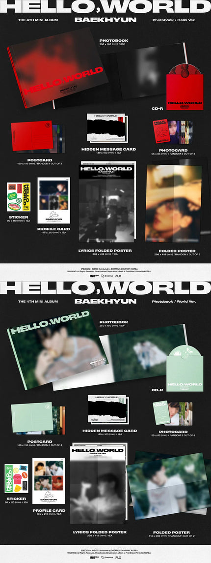BAEKHYUN (EXO) - HELLO, WORLD - 4th Mini Album (Photobook Ver.)