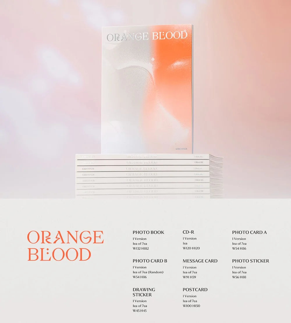 ENHYPEN - ORANGE BLOOD - 5th Mini Album (Engene Ver.)