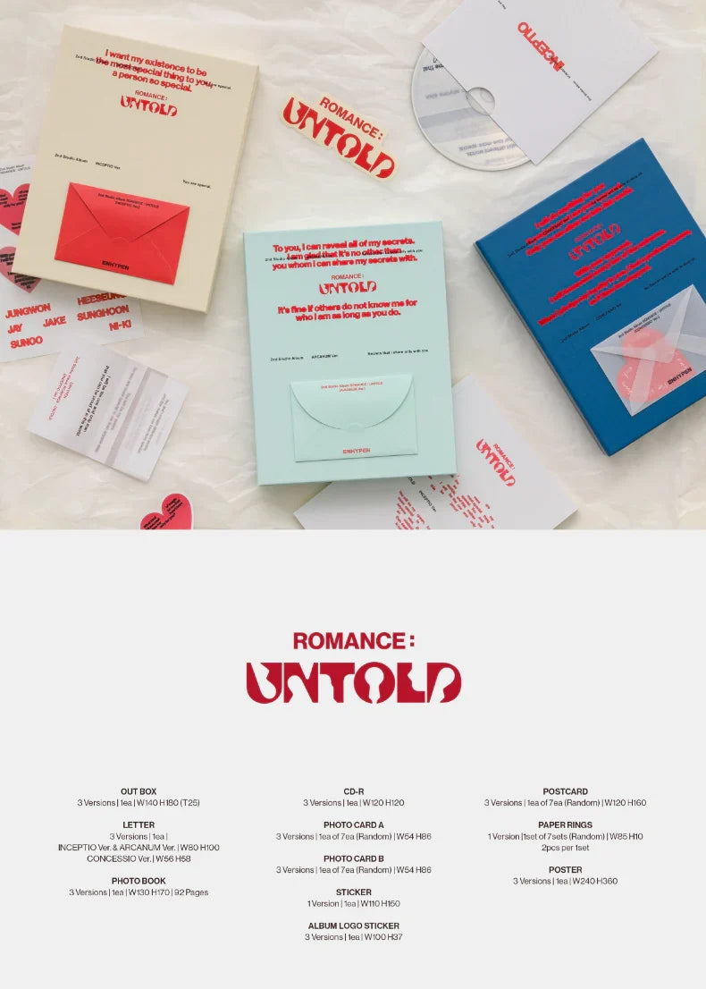 ENHYPEN - ROMANCE : UNTOLD - 2nd Studio Album