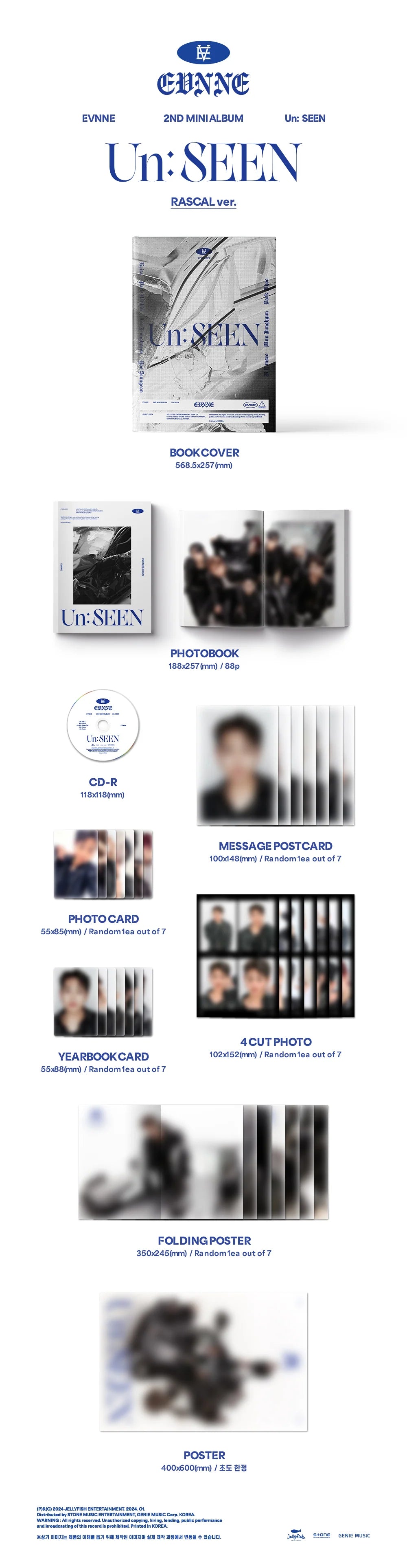 (SIGNED) EVNNE - Un:SEEN - 2nd Mini Album