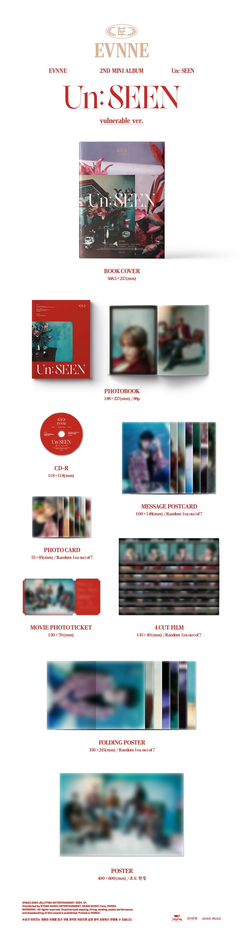 (SIGNED) EVNNE - Un:SEEN - 2nd Mini Album